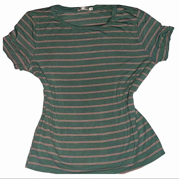 Striped Short Sleeve T-shirt Size Extra Large - Picture 1 of 5